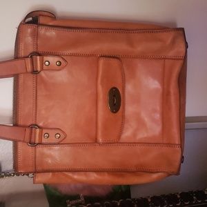 fossil leather bag
